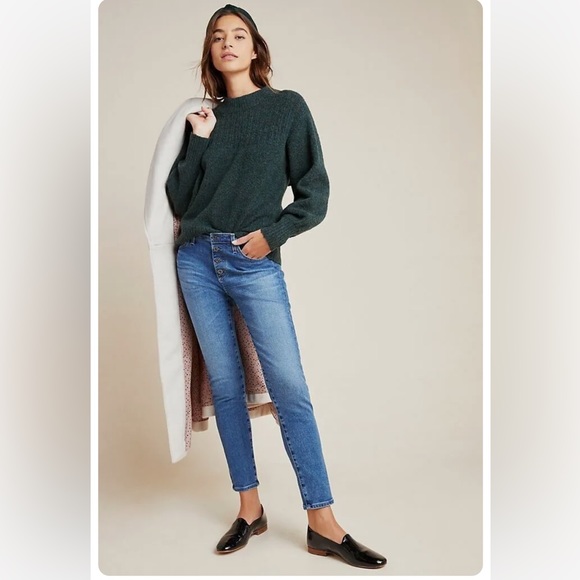 AG Jeans x Anthropologie Stevie Ankle Button Up - Slim Straight Ankle- Size 26